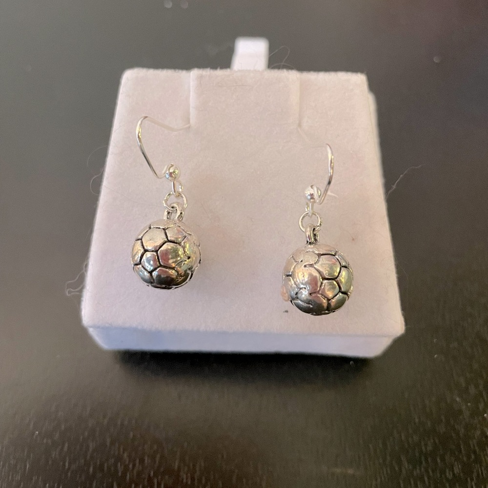 Handmade Soccer Earrings